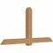 Ekena Millwork Eugene Smooth Timber Gable Bracket, Western Red Cedar, 84"W x 42"H x 5 1/2"D x 5 1/2"F, 12/12 Pitch GBW084X42X0606EUG00SWR - alternate 5